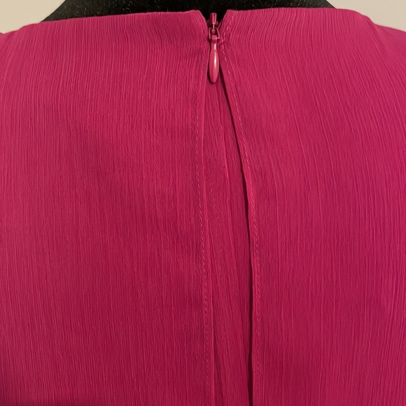 NWT Jessica Howard Magenta Asymmetric High Low Sleeveless Dress Size 6P - Picture 5 of 8